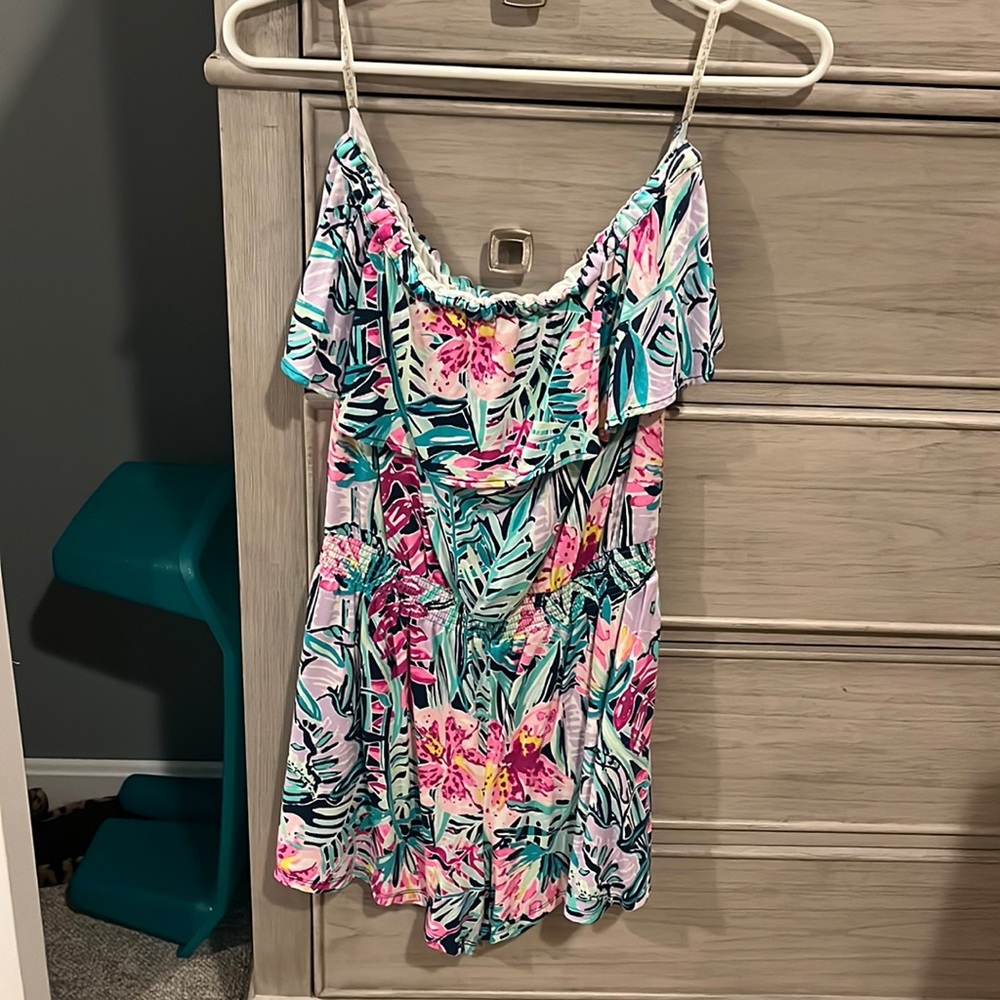 Lily Pulitzer strapless romper!